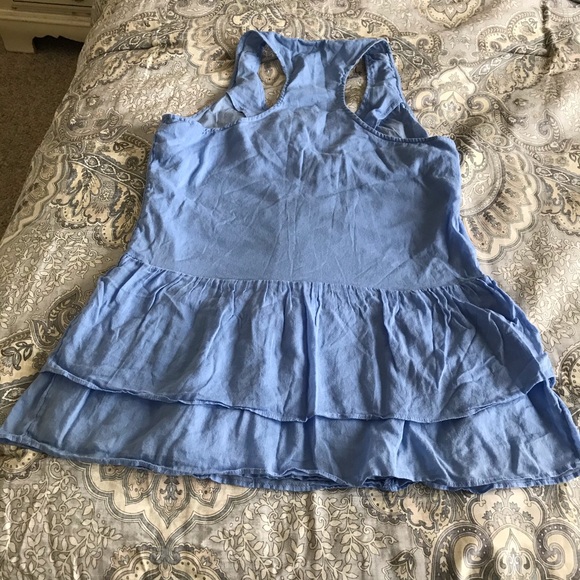 Banana Republic Blue Razorback Top Size Small - Picture 4 of 8